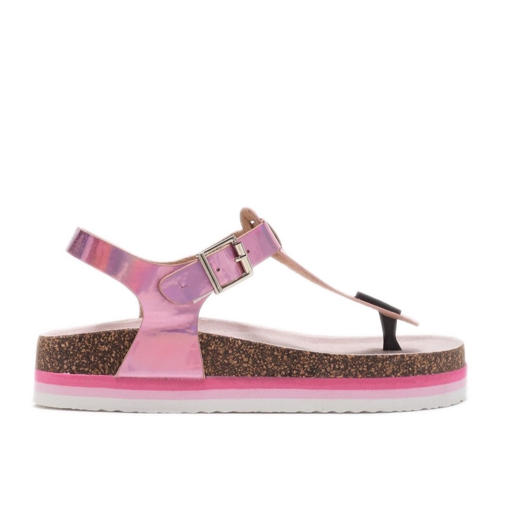 new Sprox ✪ Rainbow Thong Sandal ✪ Metallic Pink - Picture 4 of 13